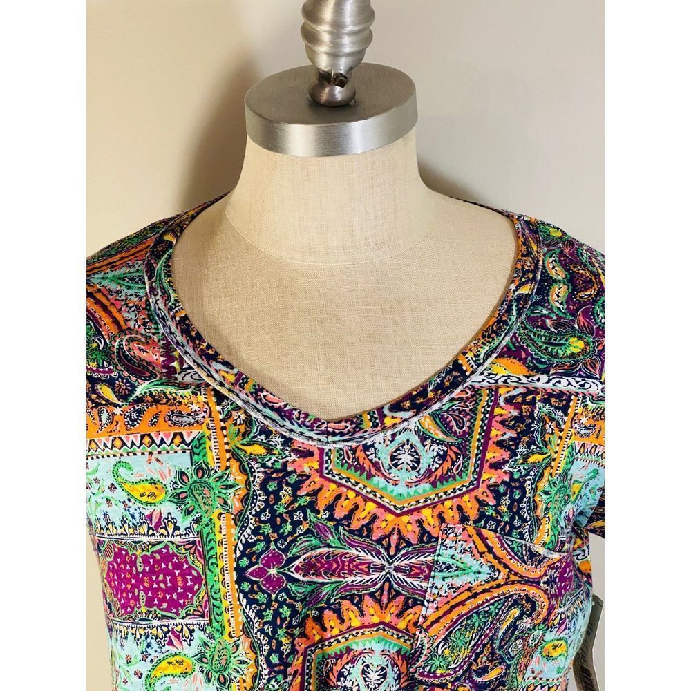 STUNNING! Ladies PATCH BATIK pullover top(90) - Picture 8 of 10